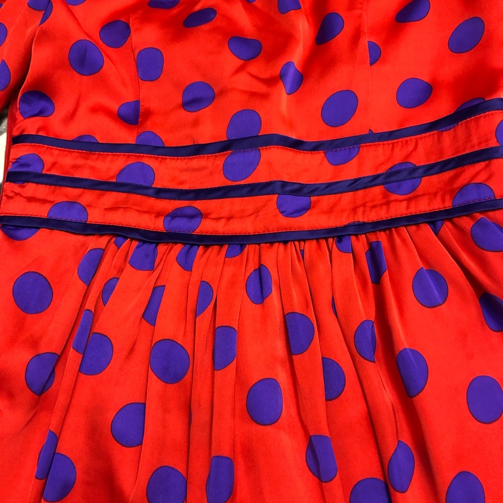 Designer silk dress by Moschino.